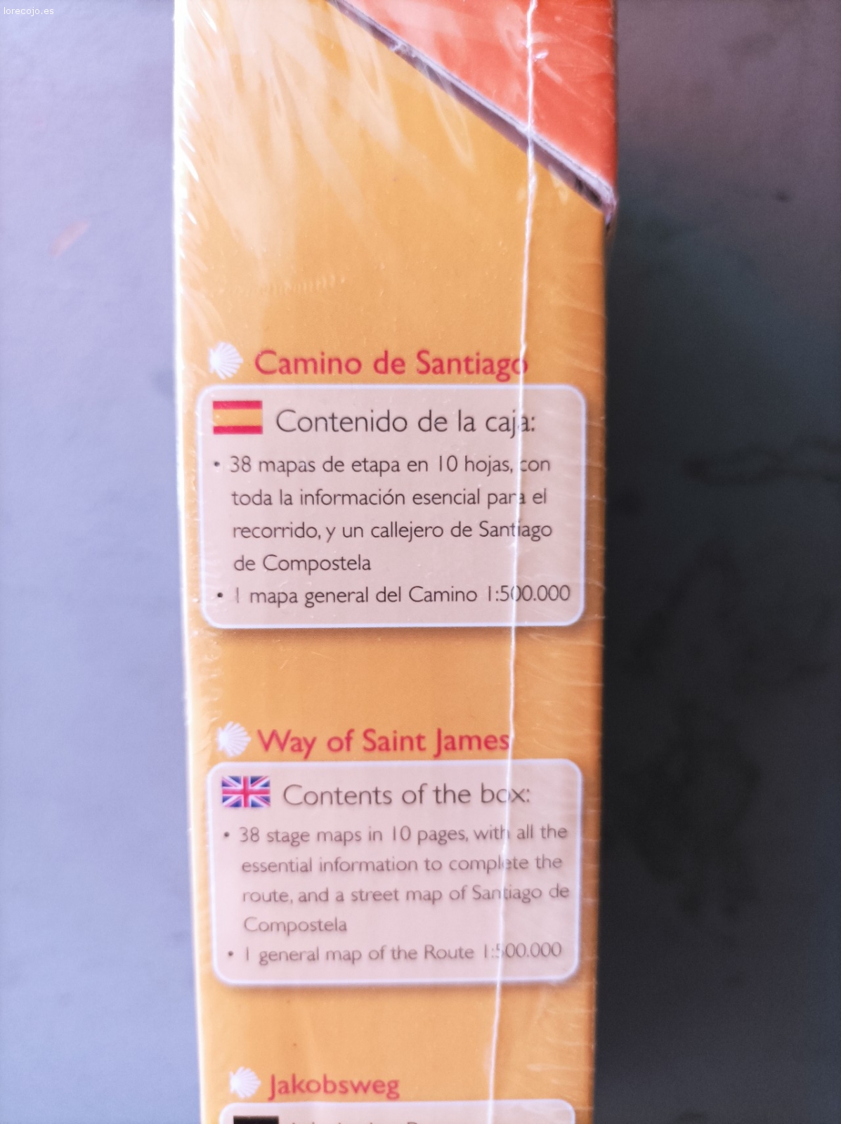 Mapas del Camino de Santiago. Juego de mapas del Camino de Santiago (Camino Francés). Nuevo, sin abrir.