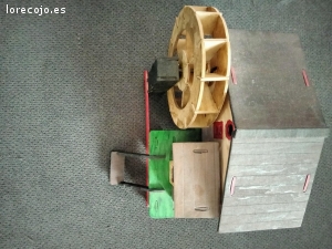 Molino agua madera